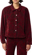 Hudson Jeans Floral Cropped Shirt Jacket