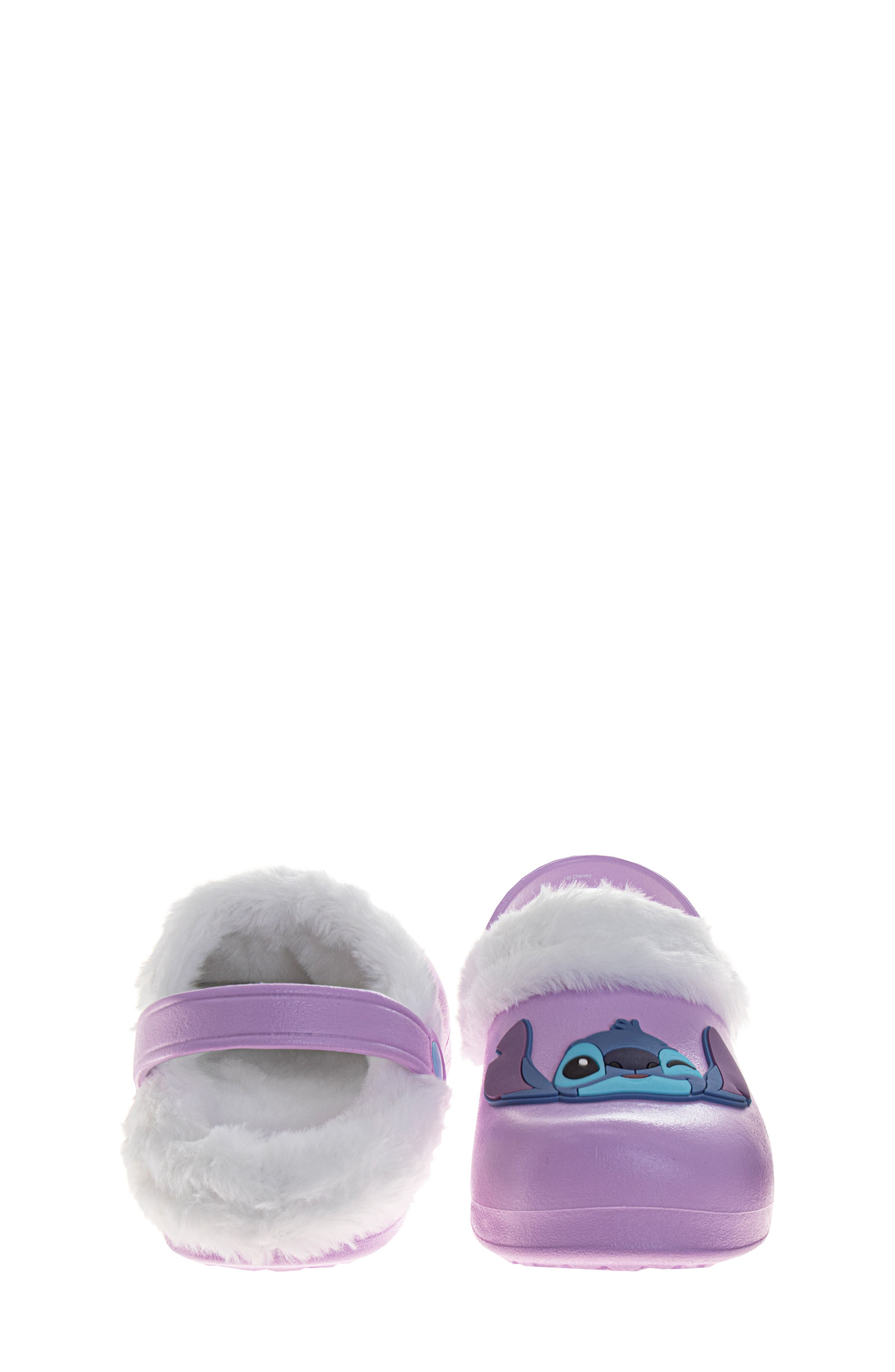 Kids' Lilo & Stitch Faux Fur Trimmed Clog, Alternate, color, LIL