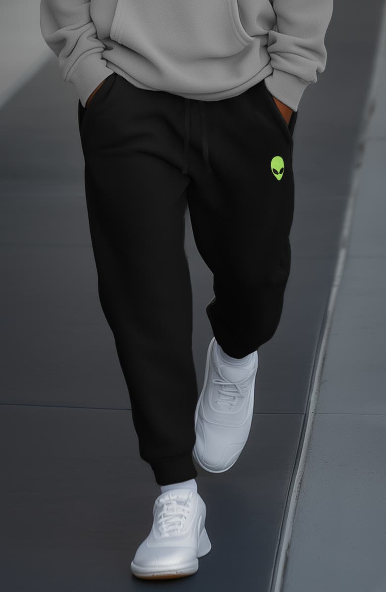 Dalix Mens Alien Midweight Fleece Jogger Pant, Alternate, color, 