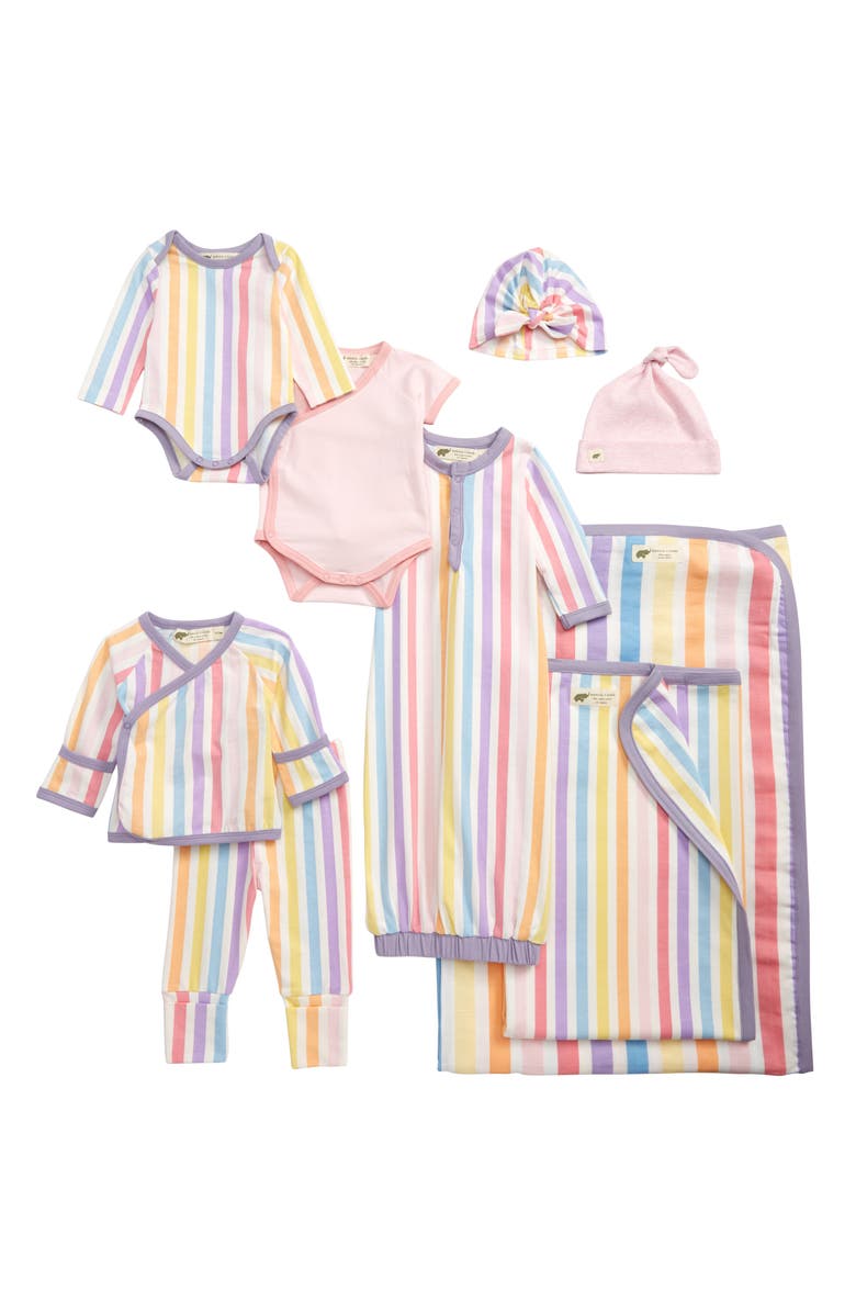 Monica + Andy Rainbow Stripes 9-Piece Bundle Gift Set, Main, color, 