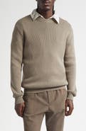 Golden Goose Journey Regular Fit Embroidered Rib Sweater