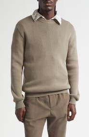 Golden Goose Journey Regular Fit Embroidered Rib Sweater