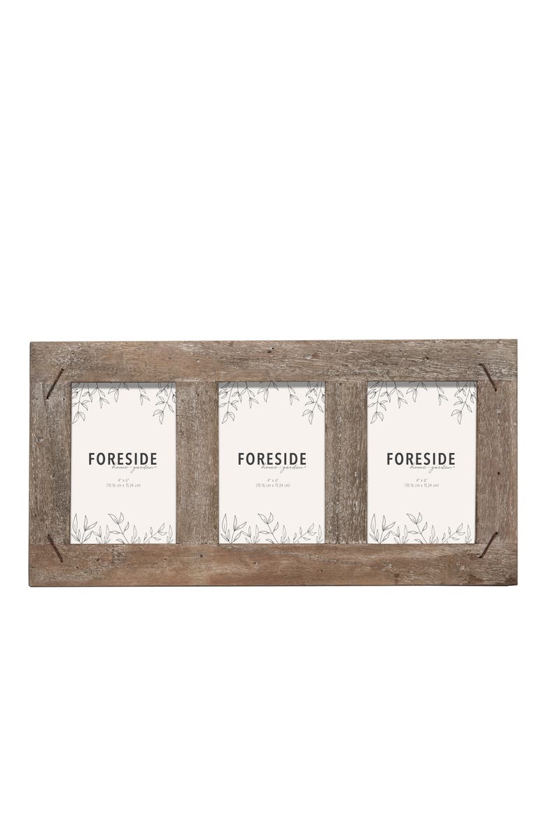 Single Photo Glass 4x6 Family & Friends Distressed Wood Picture Photo Frame, Alternate, color, Brown