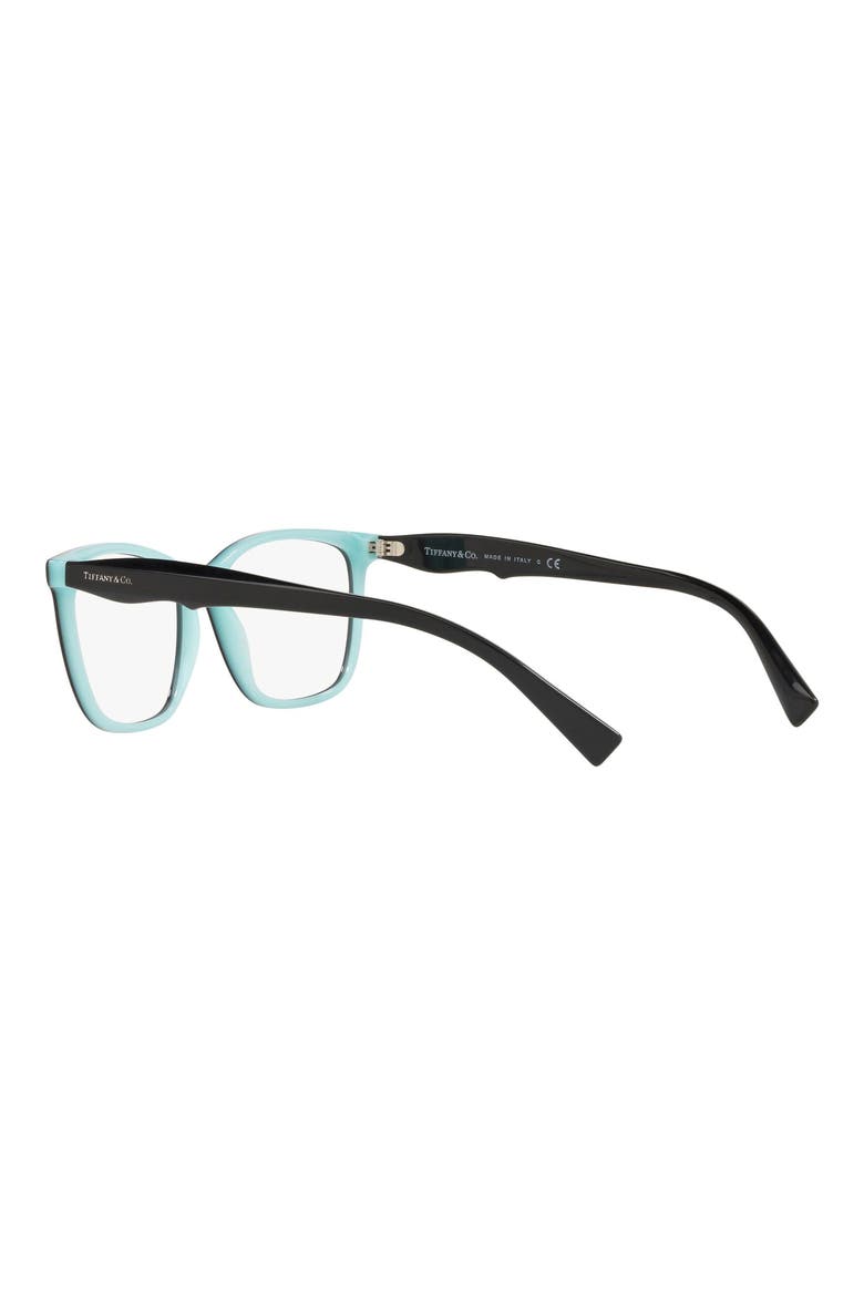 54mm Square Optical Glasses, Alternate, color, BLACK/ BLUE