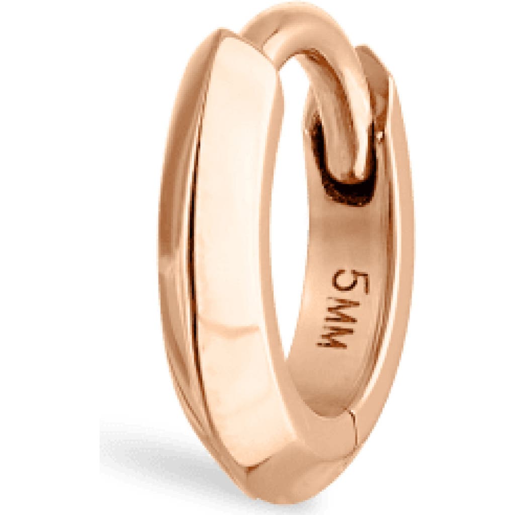 Shop Maria Tash Vertex Hoop Earring In Rose Gold