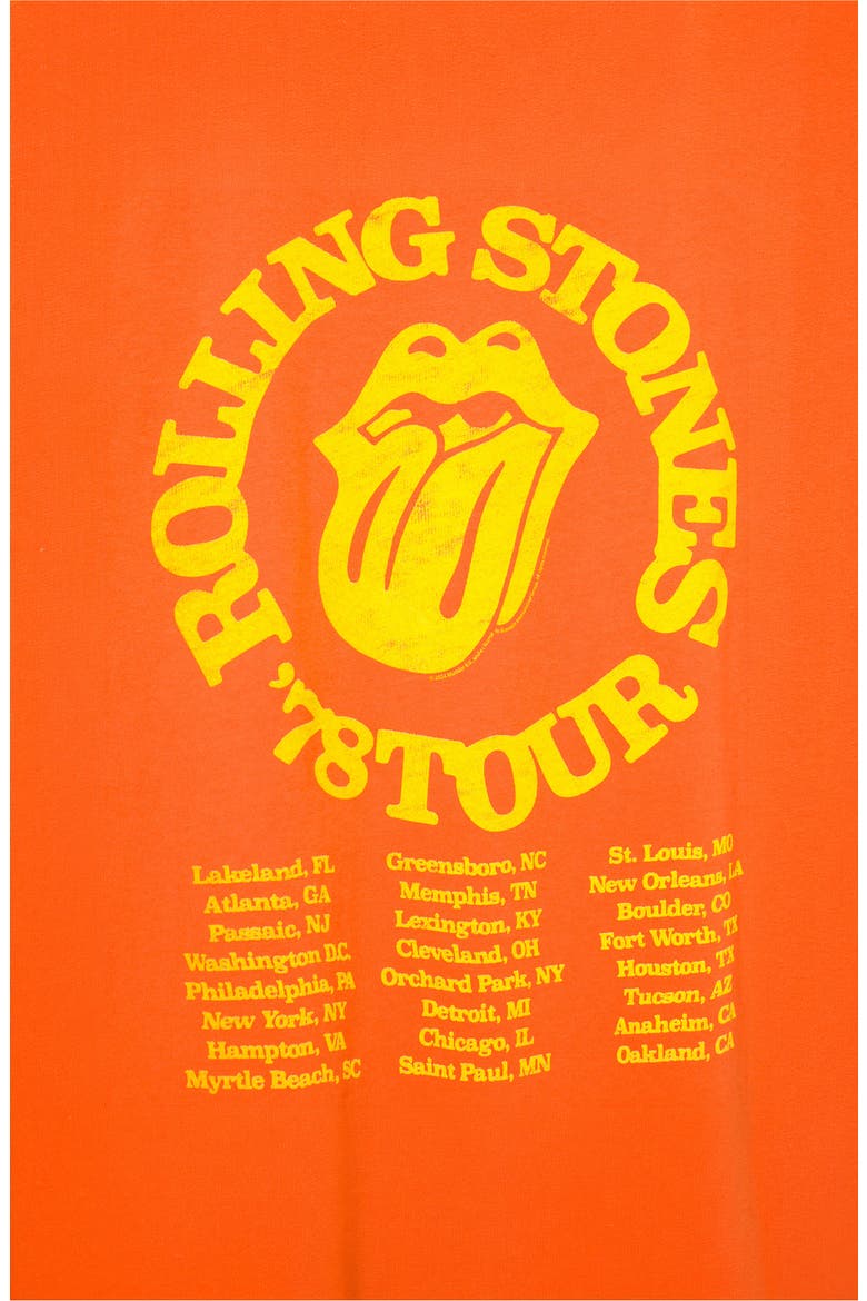 Rolling Stones '78 Tour Graphic T-Shirt, Alternate, color, TIGERLILY