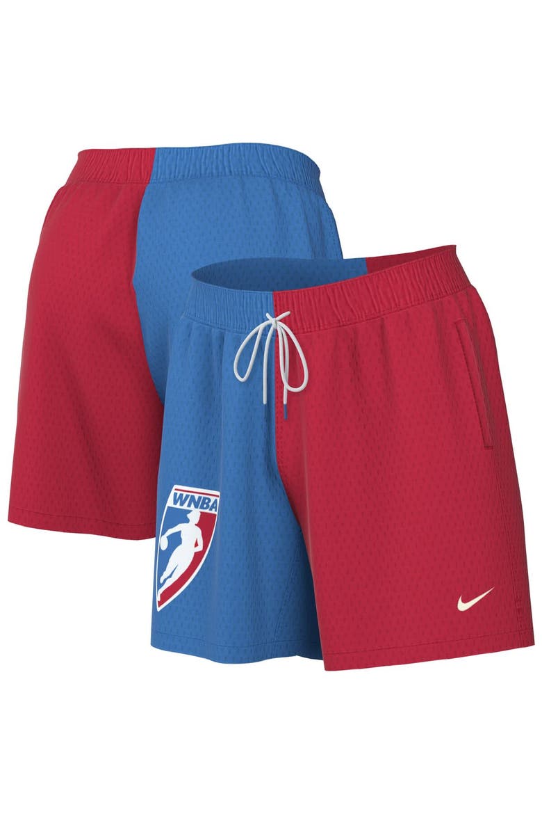 Women's Nike Blue/Red WNBA Legends Flow Mesh Shorts, Main, color, Blue