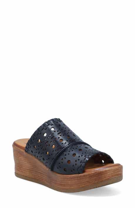 Wesley Platform Wedge Slide Sandal