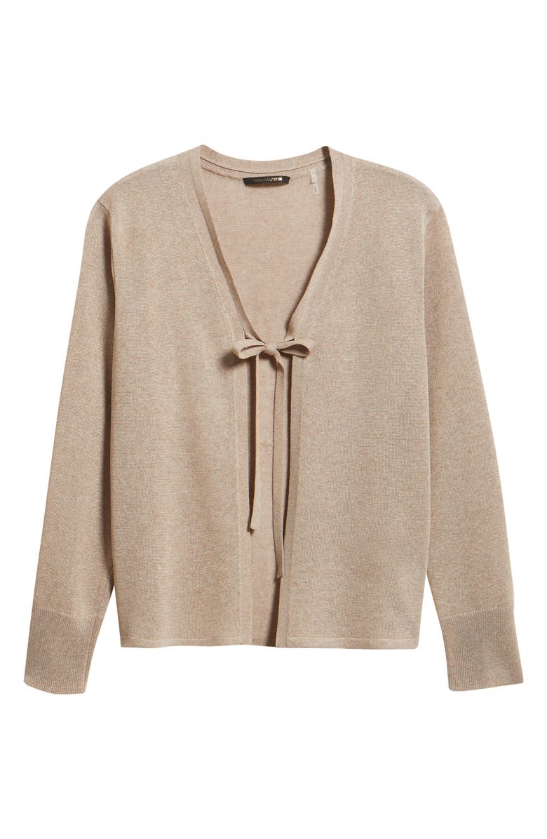 KOBI HALPERIN Arden Tie Front Cardigan, Alternate, color, Natural