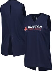 LEVELWEAR Women's Levelwear  Navy Boston Red Sox Paisley Chase V-Neck Tank Top