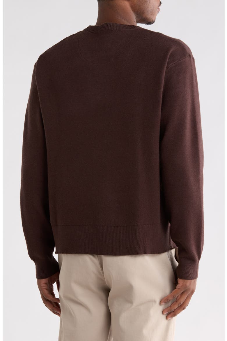 True Long Sleeve Sweater, Alternate, color, BROWN