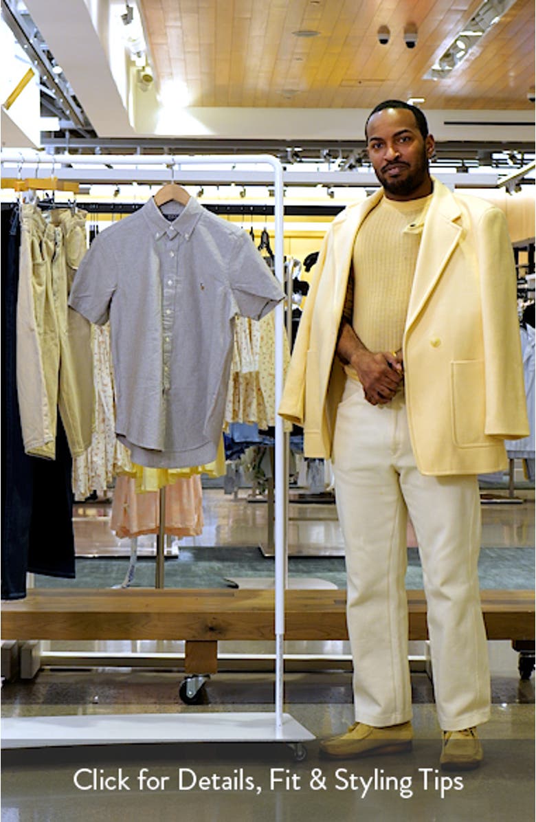 Classic Fit Short Sleeve Button-Down Oxford Shirt, sales video thumbnail