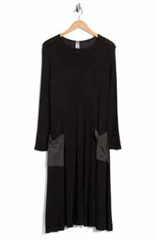 GO COUTURE Long Sleeve Flare Swing Dress