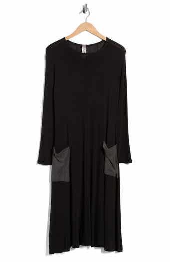 Long Sleeve Flare Swing Dress