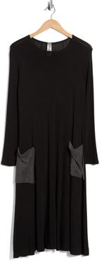 GO COUTURE Long Sleeve Flare Swing Dress