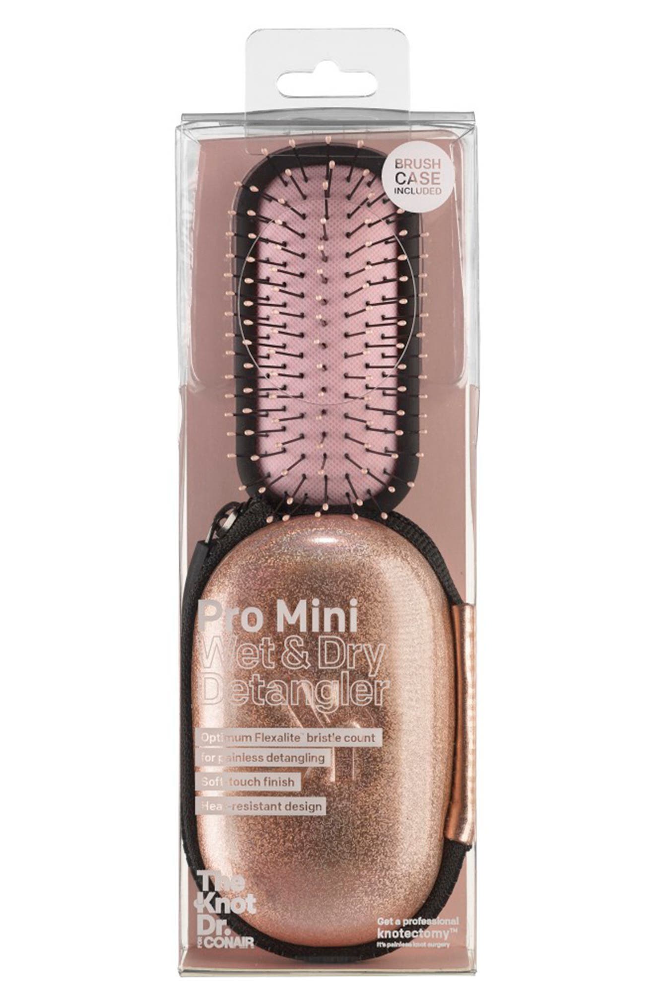 CONAIR The Knot Dr. Pro Mini Wet & Dry Detangler Brush - Pink (Women ...