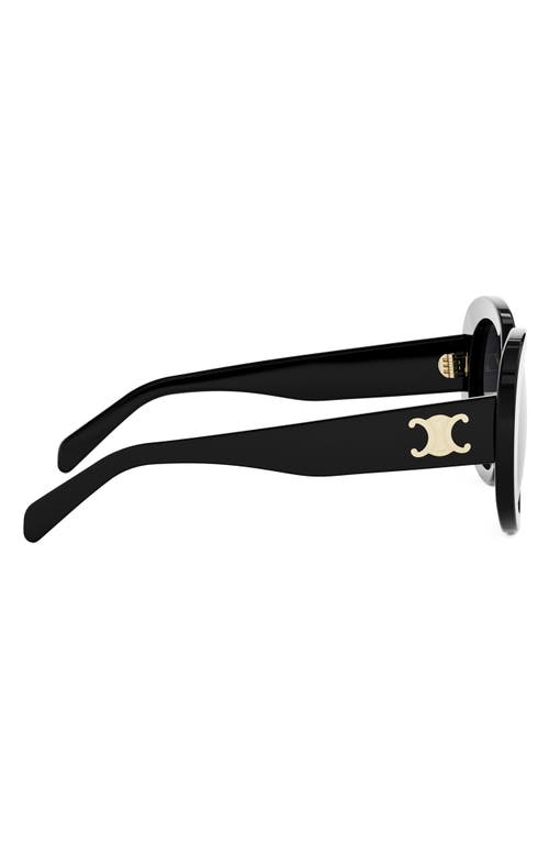 Celine Triomphe Logo Oval Acetate Sunglasses