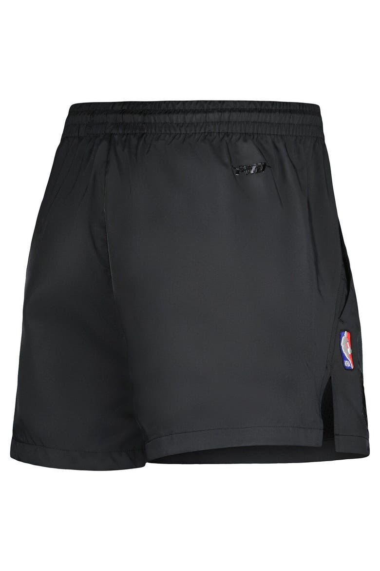 Women's Pro Standard  Black Golden State Warriors Script Woven Shorts, Alternate, color, Black