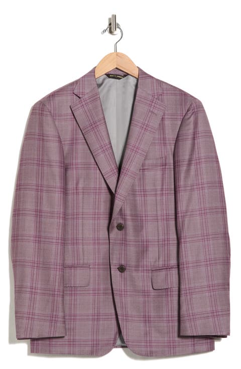 Berry Super 130s Wool Plaid Sport Coat