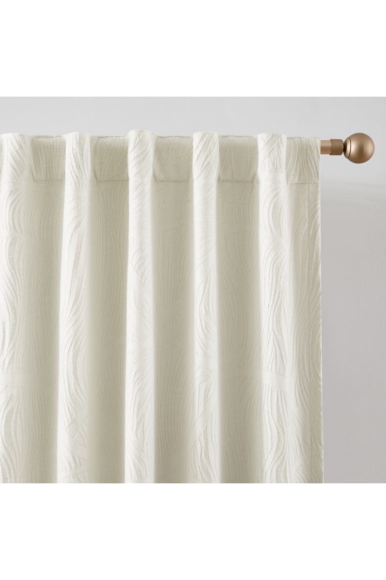 Capstone Whisper Cotton Blackout Window Panel, Alternate, color, Cream