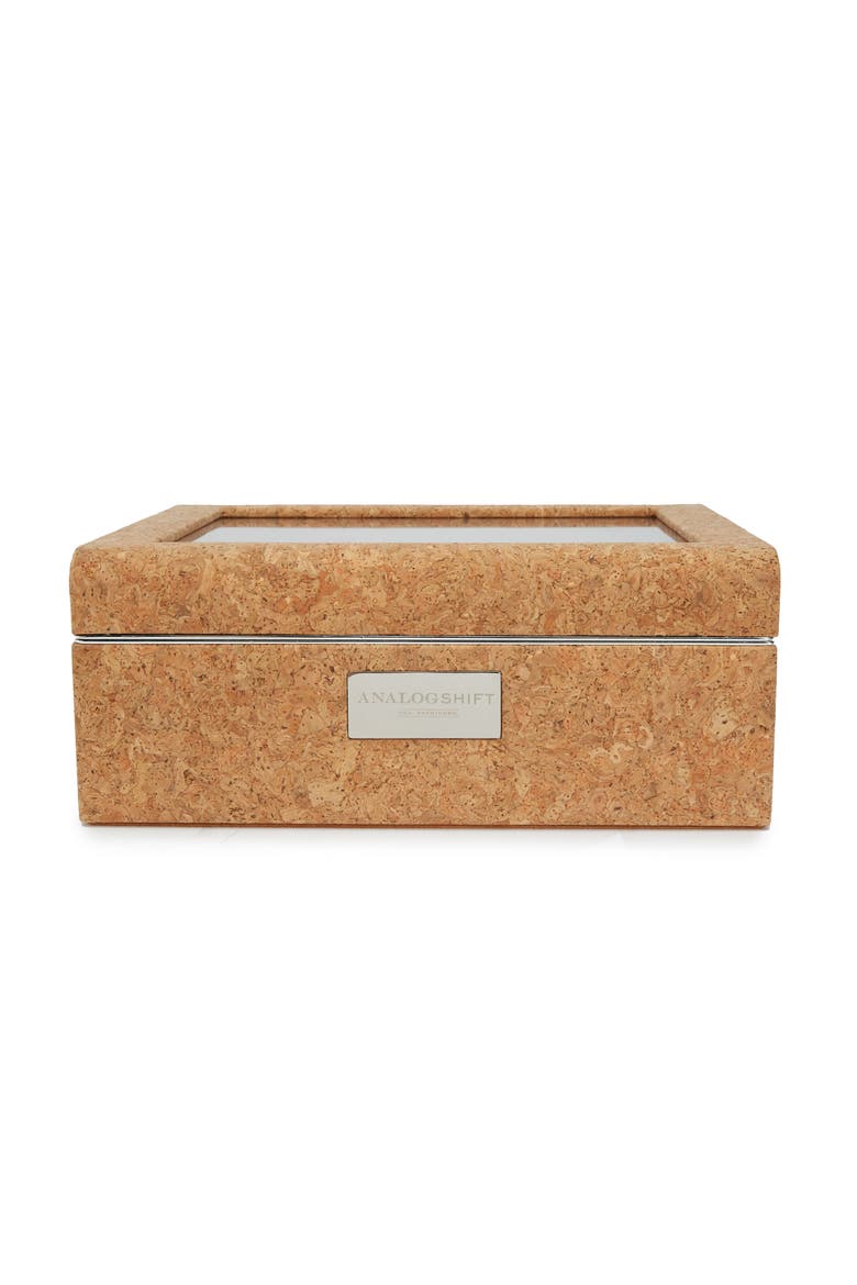 x Analog Shift 1976 Collection 8 Piece Watch Box, Main, color, Cork