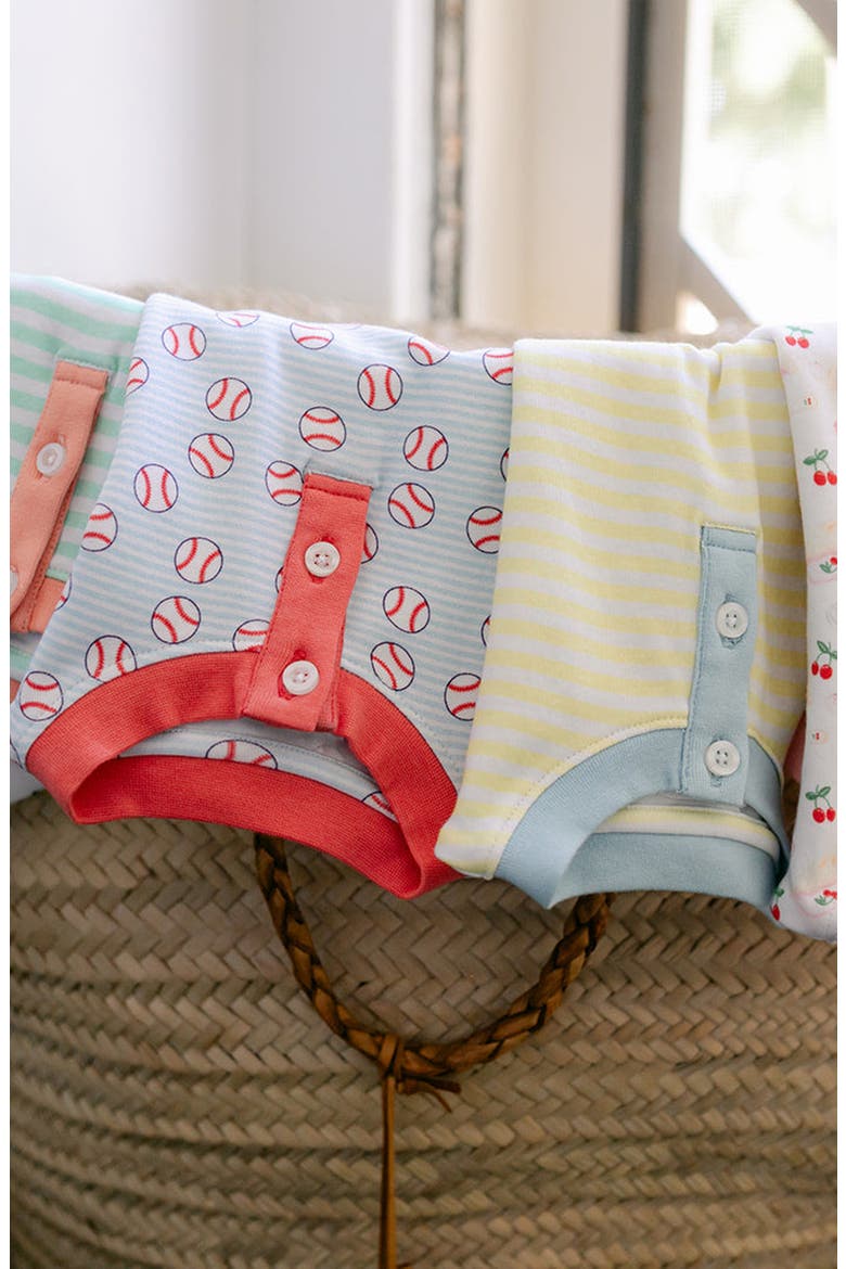 Frankie PJ Set, Alternate, color, Lemon Stripe