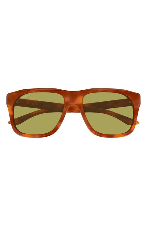 55mm Rectangular Sunglasses