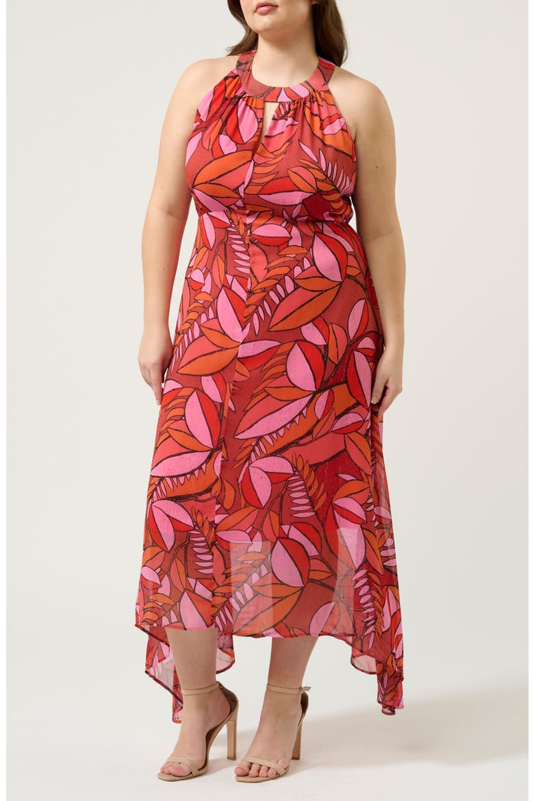 Aster Halter Dress, Alternate, color, PRINT