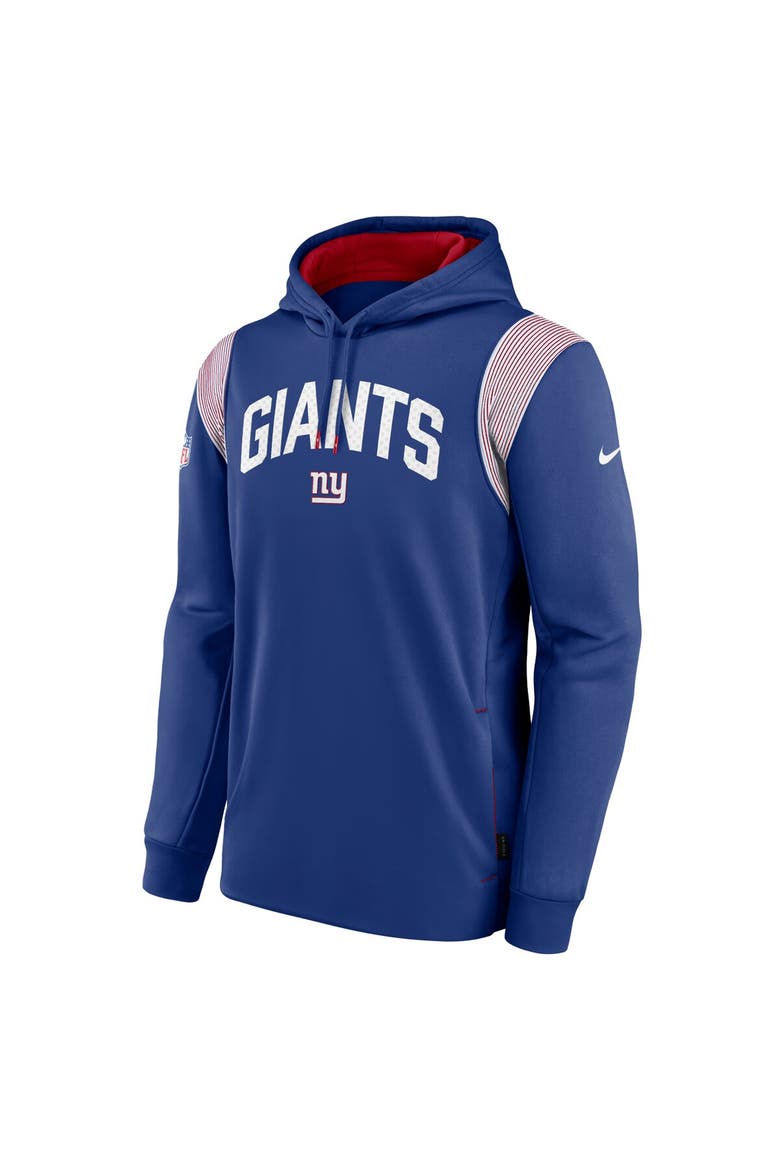 Men's Nike Royal New York Giants Sideline Athletic Stack Performance Pullover Hoodie, Alternate, color, Royal