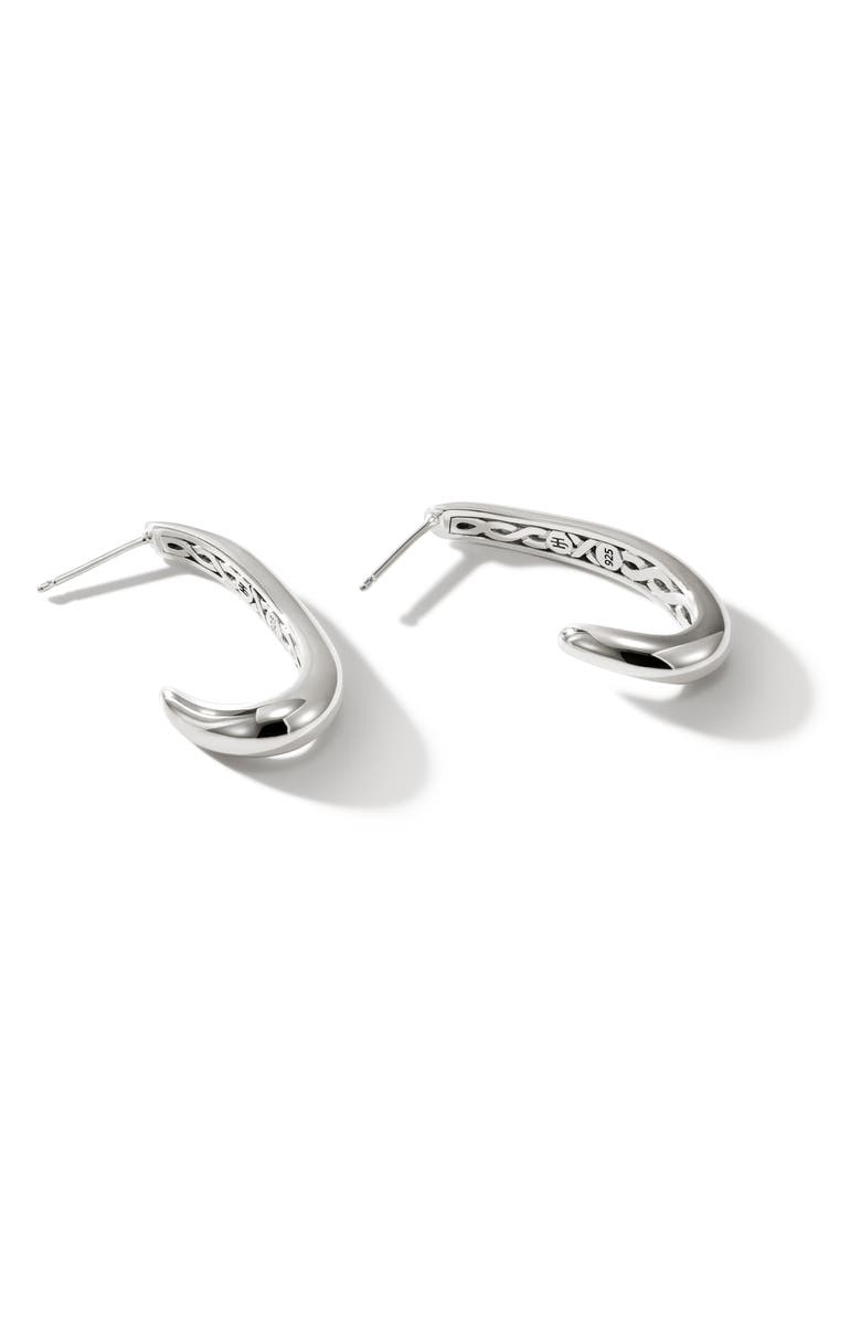 John Hardy Medium Surf J Hoop Earrings, Alternate, color, 