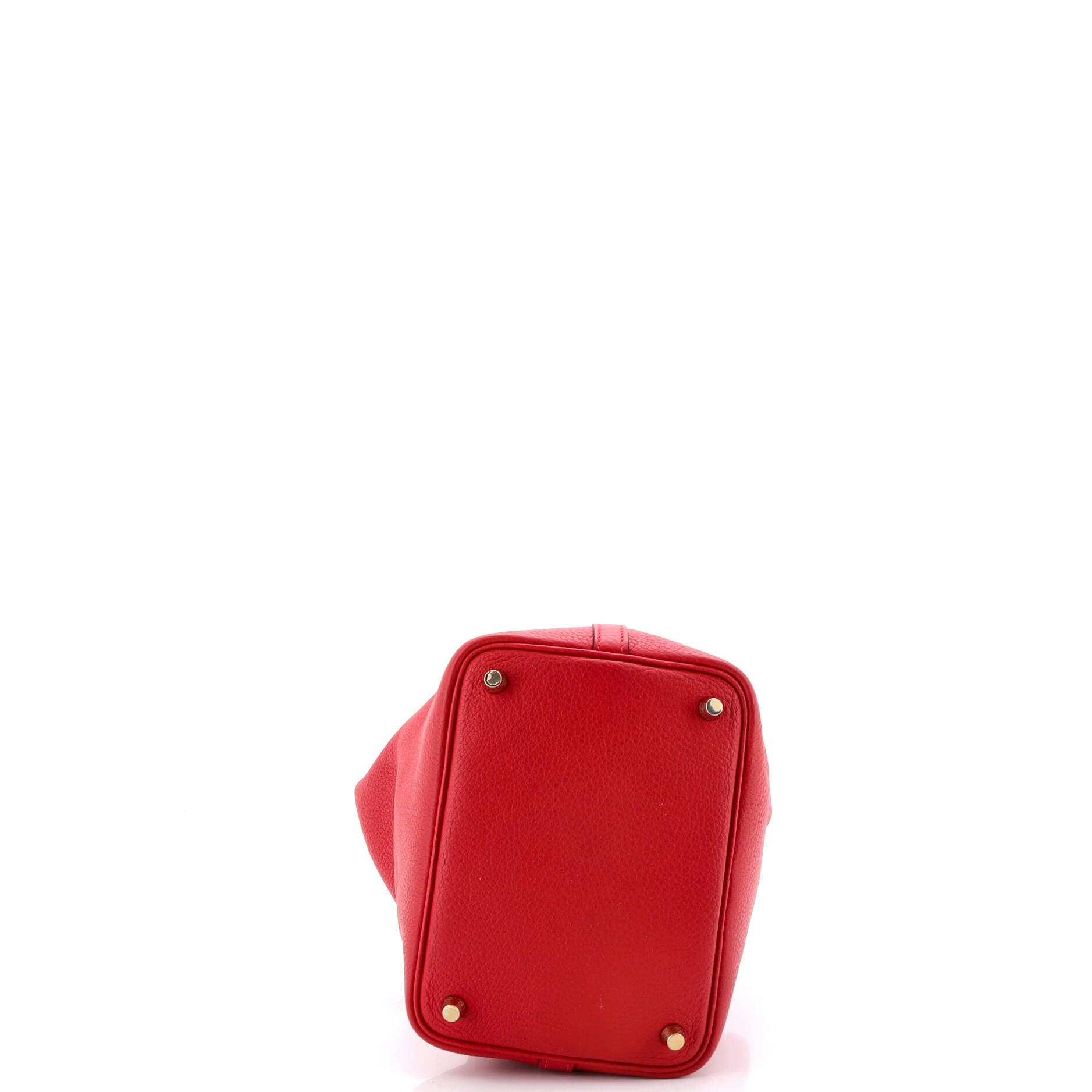 Pre-Owned Hermes Picotin Lock Bag Clemence PM, Alternate, color, Rouge Vif