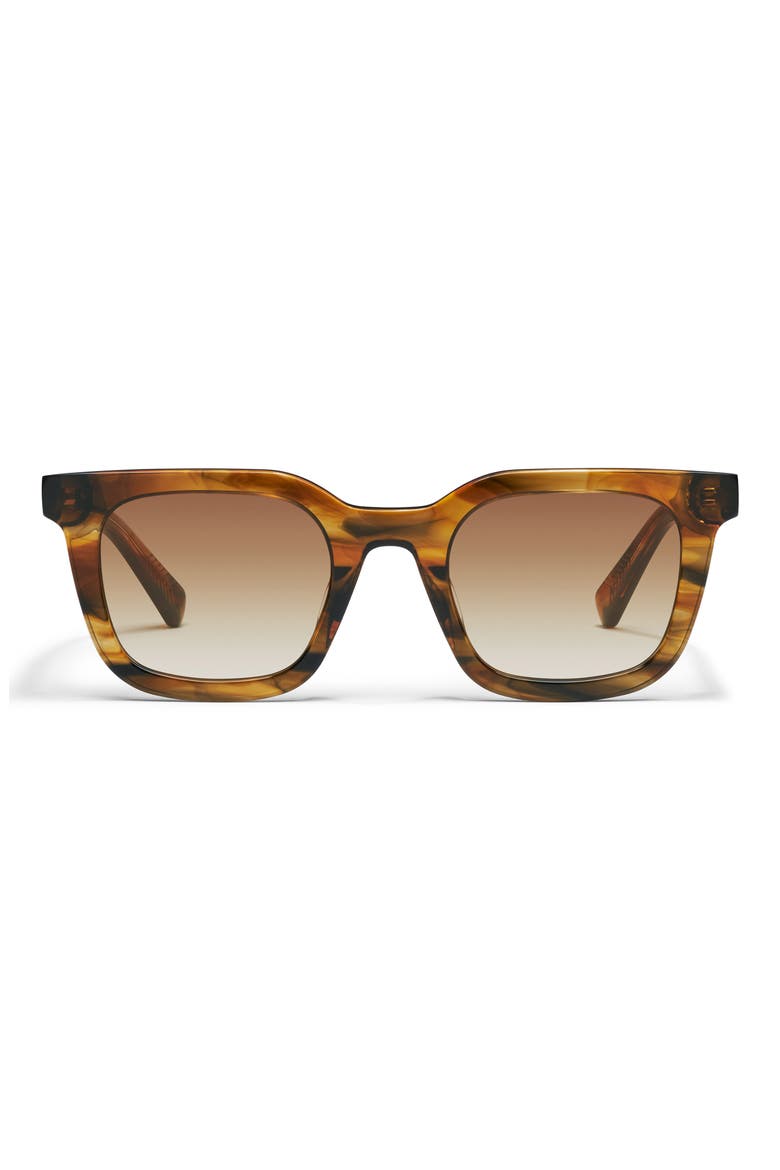 Game Over 49mm Square Sunglasses, Main, color, COFFEE SWIRL/ SEPIA