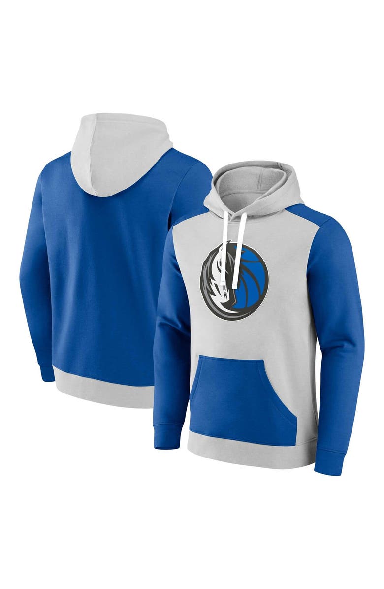FANATICS Men's Fanatics Branded  Navy/Silver Dallas Mavericks Big & Tall Primary Arctic Pullover Hoodie, Alternate, color, 