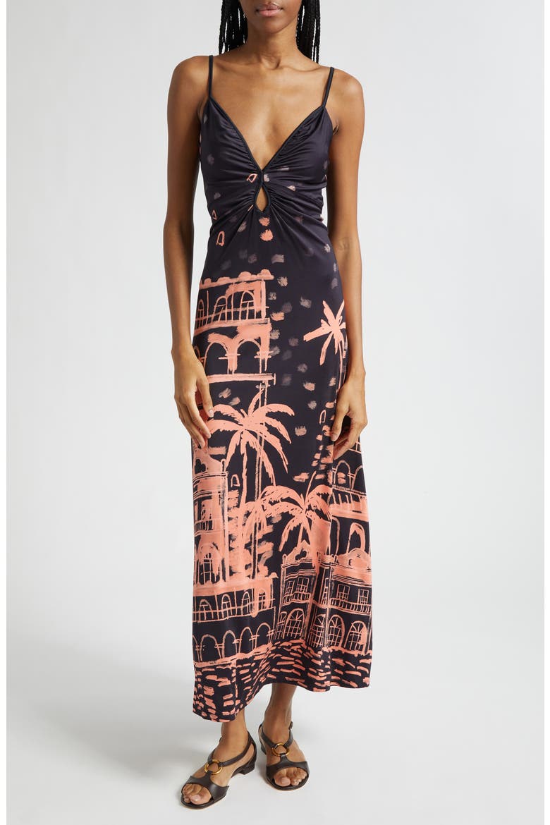 Johanna Ortiz Nuestra Tierra Landscape Print Cutout Shiny Jersey
