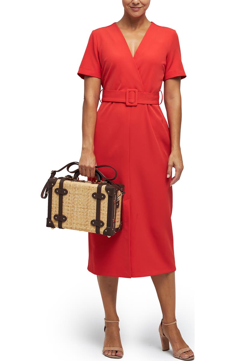 SteamLine Luggage The Explorer Woven Rattan Vanity Case, Alternate, color,