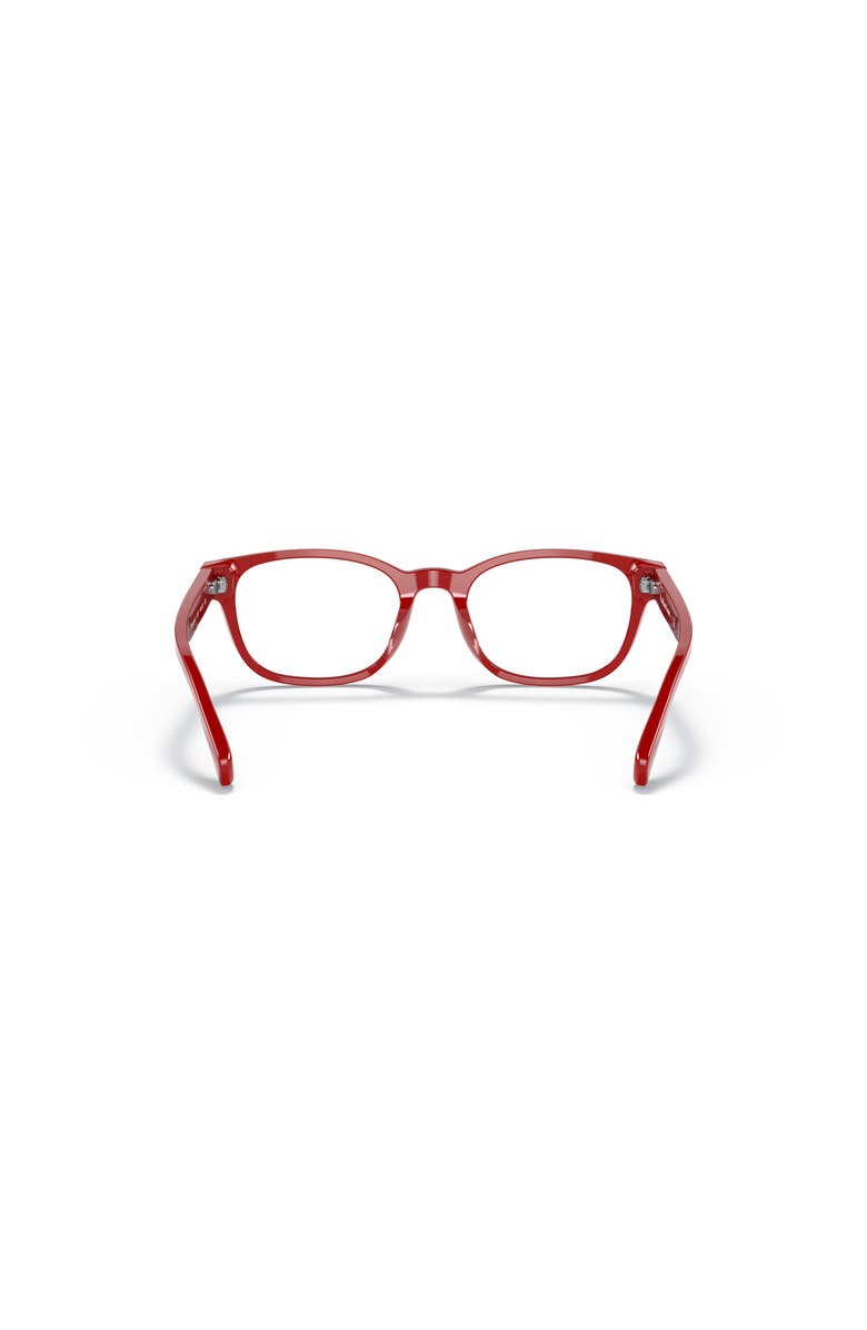 Polo Ralph Lauren 47mm Rectangle optical glasses, Alternate, color, Red