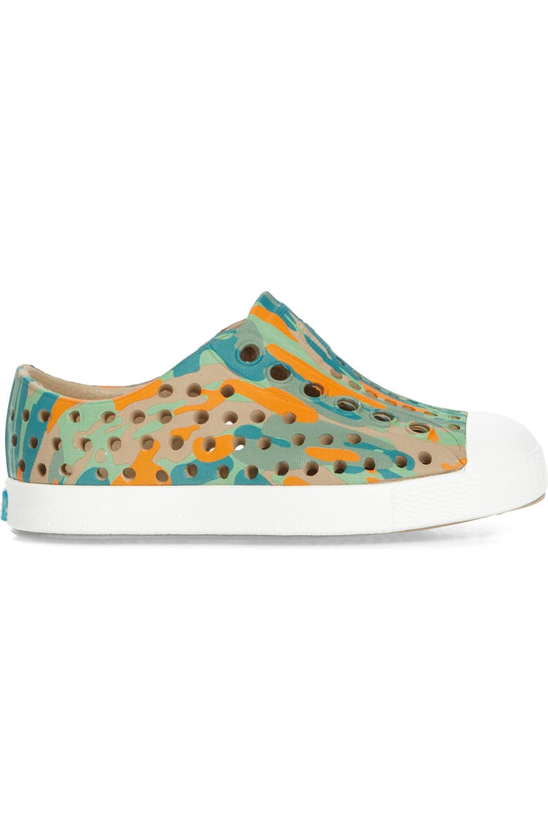 Native Shoes Jefferson Water Friendly Perforated Slip-On, Alternate, color, Flxtn/Shlwht/Cityeucamo