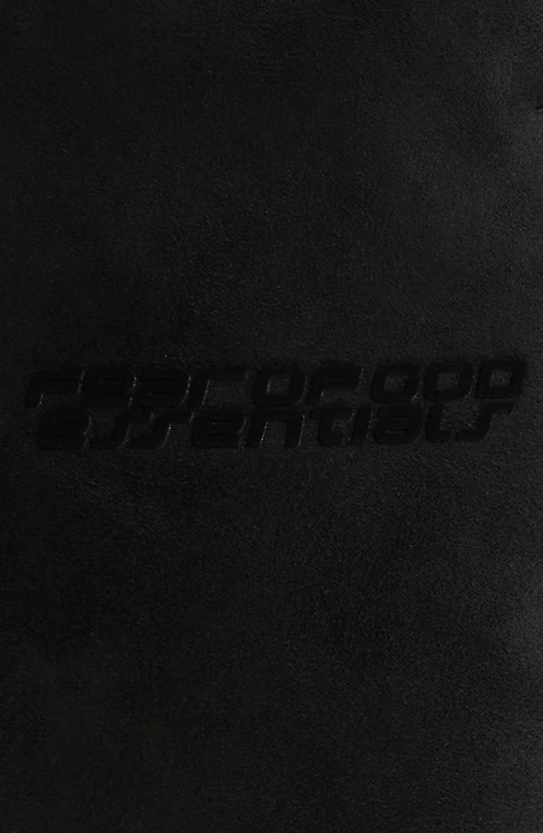 Fear of God Essentials Relaxed Fleece Sweat Shorts, Alternate, color, Vintage Black