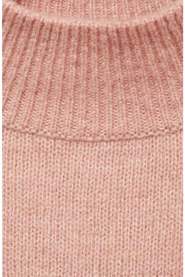 Perkins Short Sleeve Mock Neck Sweater, Alternate, color, PALE PINK