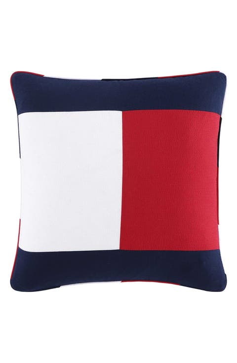 Flag Seersucker Accent Pillow