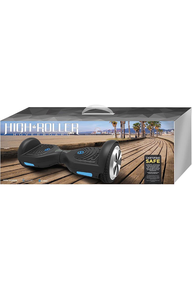 High Roller Hoverboard C, Black, Alternate, color, Black