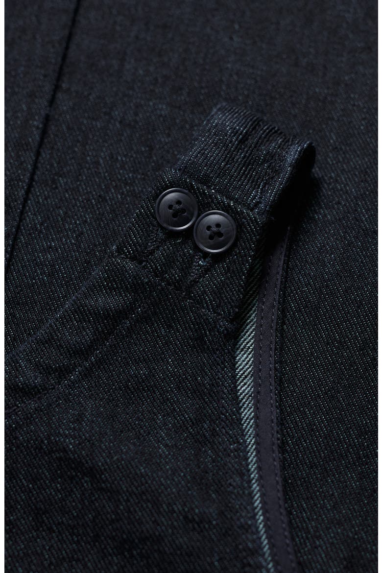 Salt Weave Denim Pinafore Dress, Alternate, color, DARK WASH