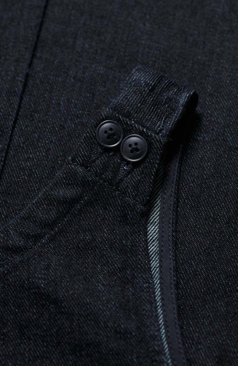 Seasalt Cornwall Salt Weave Denim Pinafore Dress, Alternate, color, Dark Wash