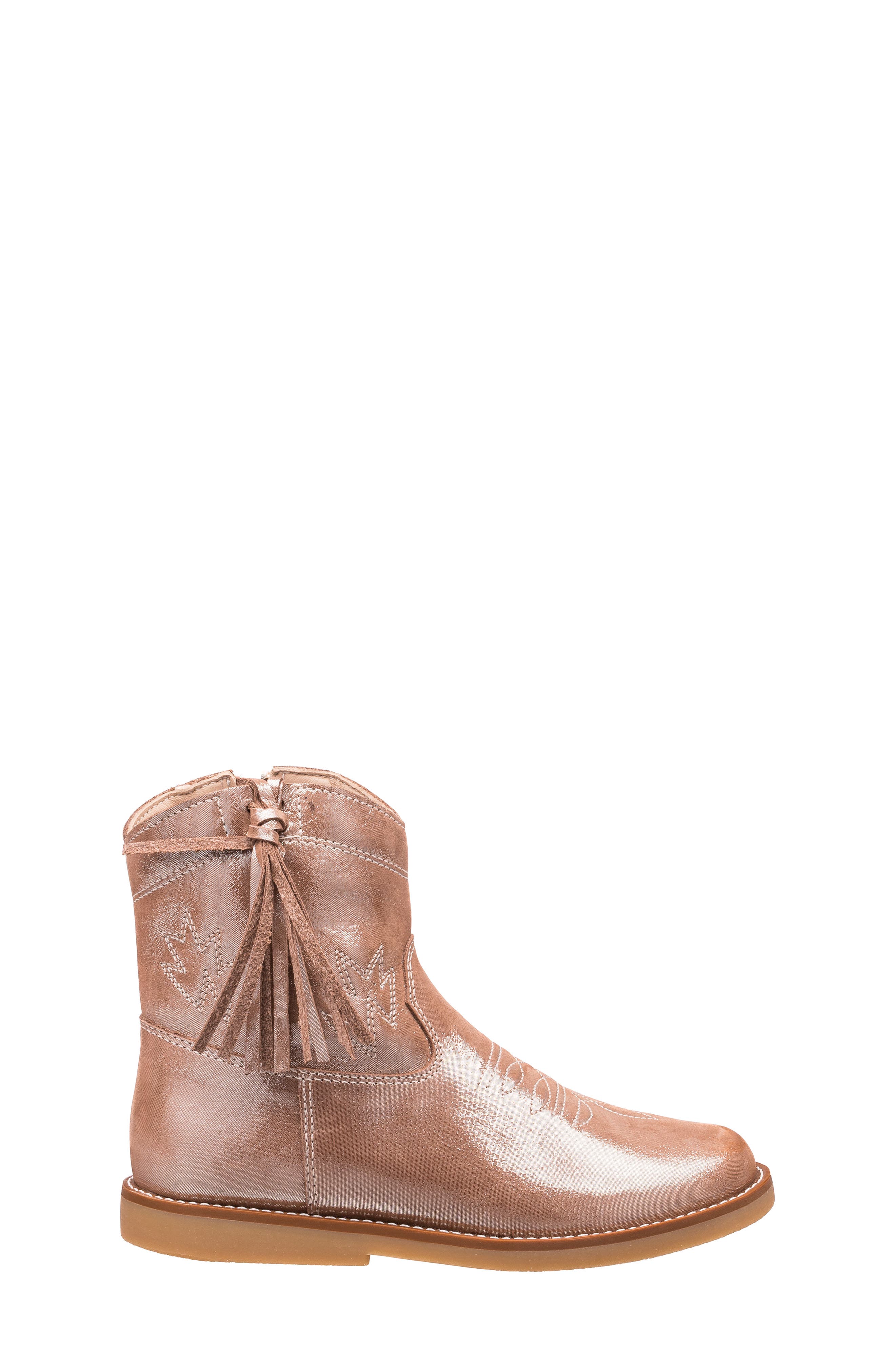 Elephantito Hannah Cowboy Boot, Alternate, color, Metallic Blush