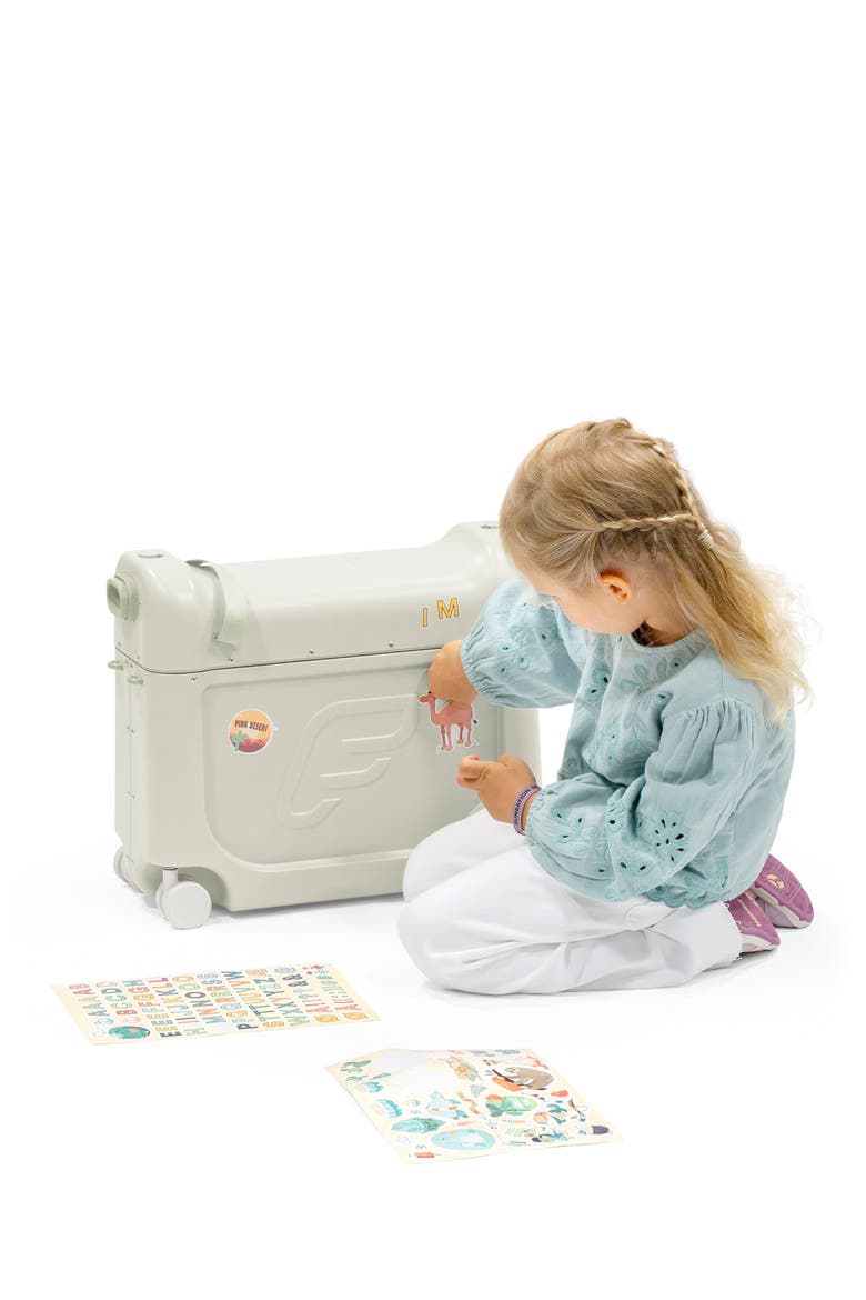 JetKids BedBox® Ride-On Carry-On Suitcase, Alternate, color, GREEN