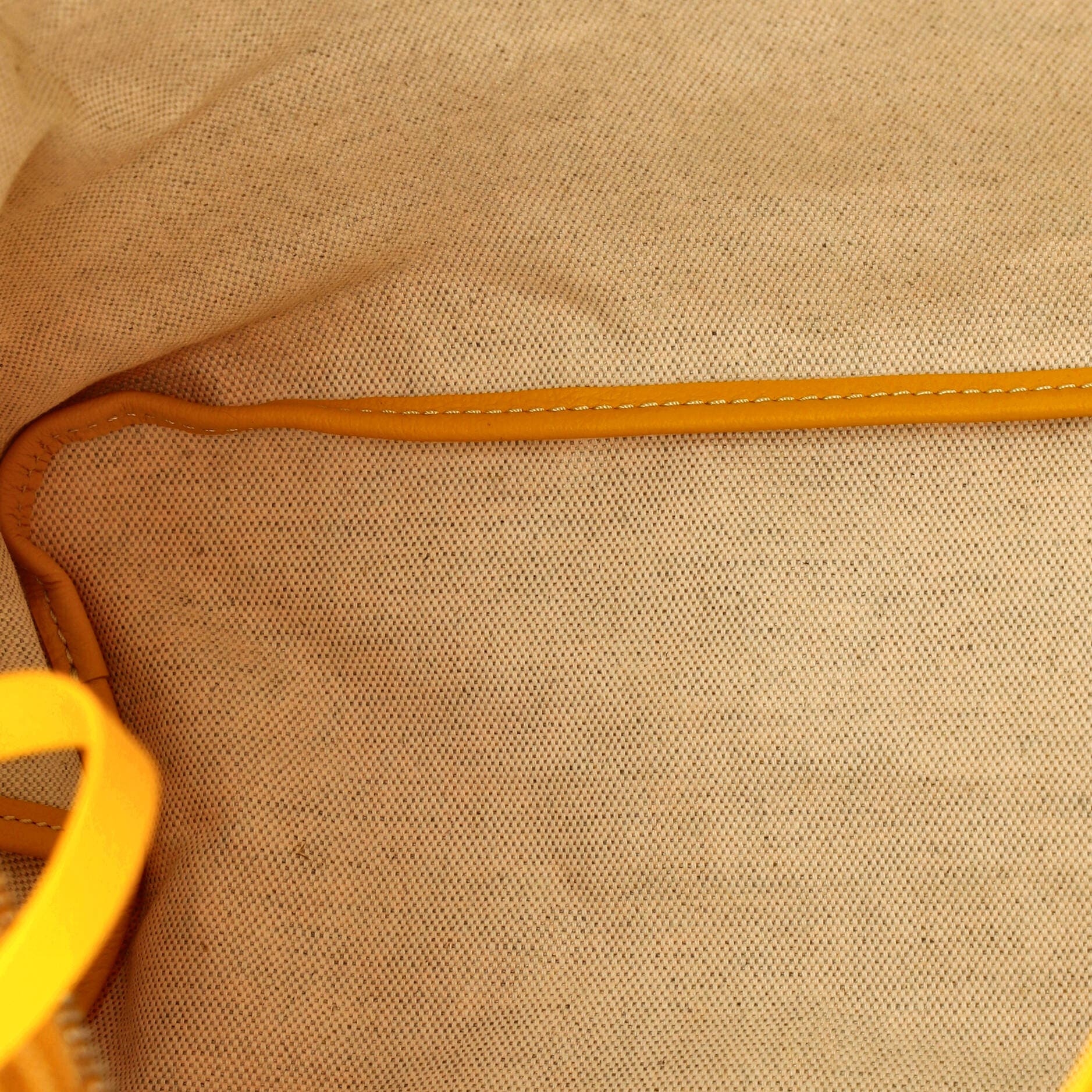 Pre-Owned Goyard Boheme Hobo Coated Canvas, Alternate, color, Yellow