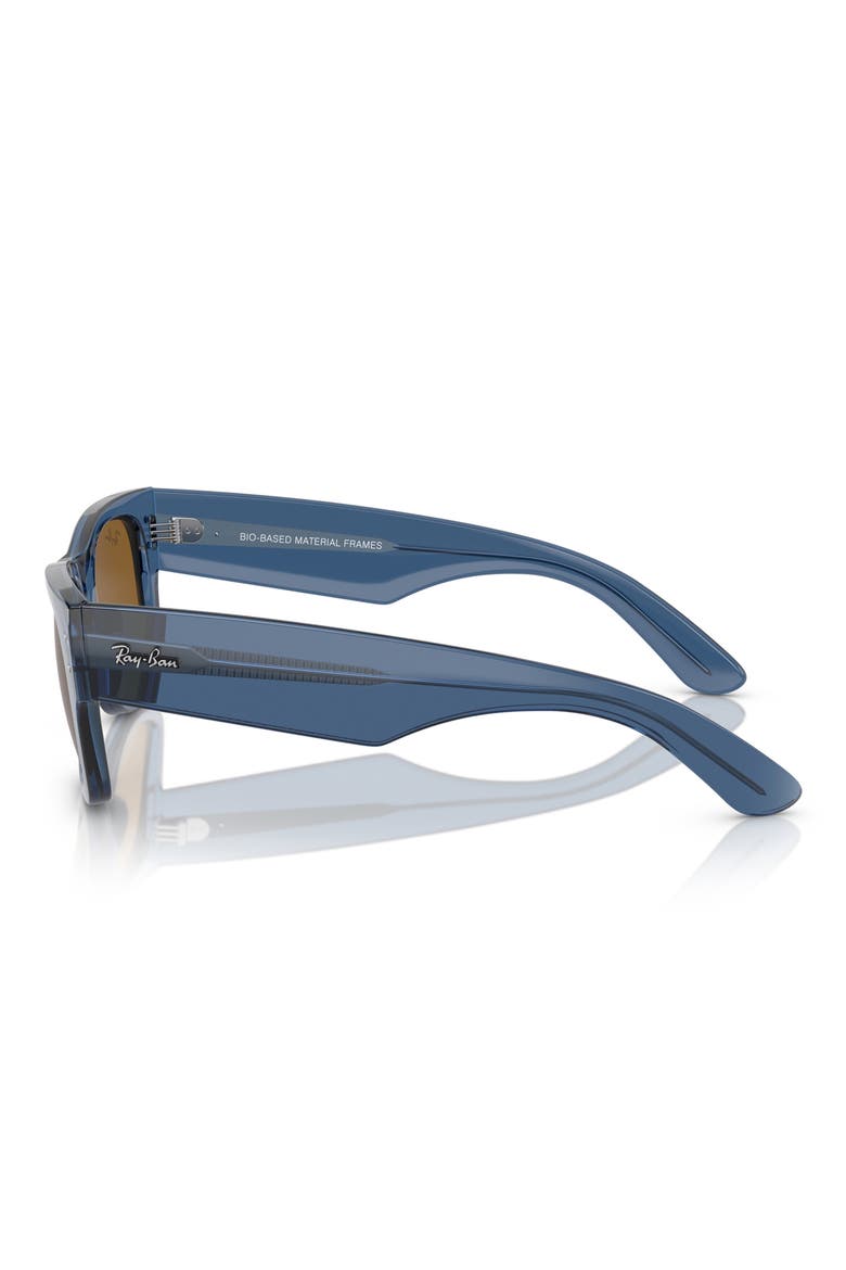 Mega Wayfarer 51mm Square Sunglasses, Alternate, color, BROWN
