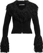 Naked Wardrobe Loop Fringe Ribbed Cardigan