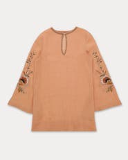 Fortela Georgie Embroidered Linen Blouse