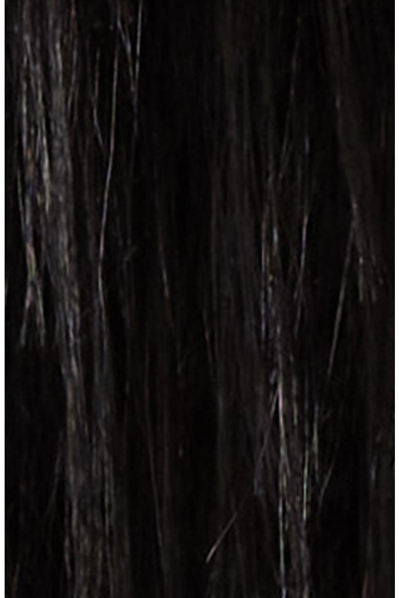Faux Fur Cape, Alternate, color, NOIR